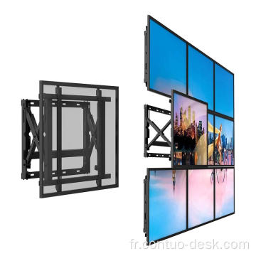 Micro ajustement flexible Push in Push Out Video Wall Mount pour plusieurs écrans